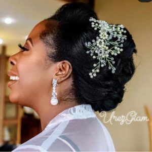 Pearl and crystal hairpiece