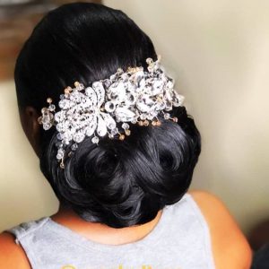 Crystal and diamante hairpiece